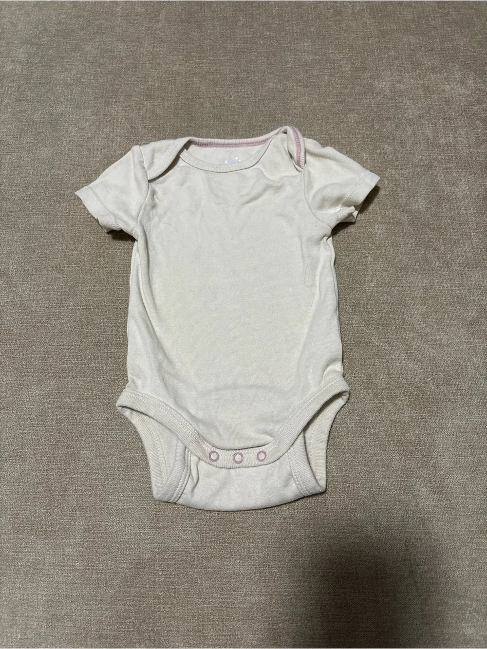 cloud island Cream Baby Short-Sleeve One-Piece